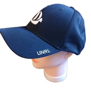 UNRL Men's Blue Trucker Cap Hat Snapback VIKING SHIP LOGO ATHLETIC FIT #1602